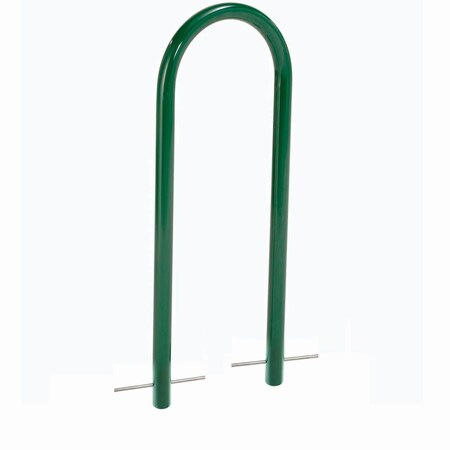 Global Industrial U-Rack Bike Rack, Green, Below Ground Mount, 2-Bike Capacity 442804GGN